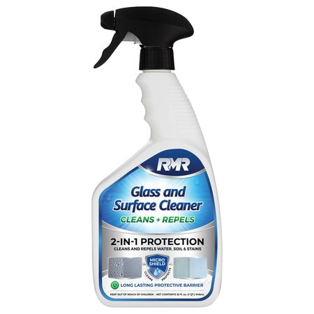 RMR BRANDS 2-in-1 Glass and Surface Cleaner Plus Repellent, Streak-Free Multi-Surface Treatment 32 Oz RMRGASC-32oz